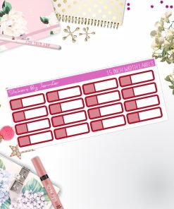 Two-Toned Appointment Labels 073 Quarter Boxes  Planner Stickers, Journal Stickers, Functional Planner Stickers, Stationary Stickers