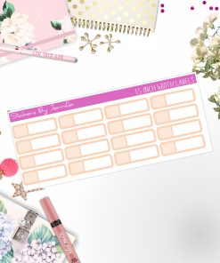 Two-Toned Appointment Labels 077 Quarter Boxes  Planner Stickers, Journal Stickers, Functional Planner Stickers, Stationary Stickers