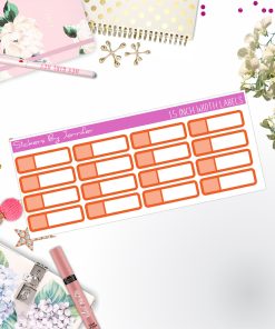 Two-Toned Appointment Labels 081 Quarter Boxes  Planner Stickers, Journal Stickers, Functional Planner Stickers, Stationary Stickers