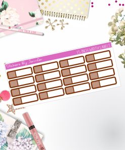 Two-Toned Appointment Labels 082 Quarter Boxes  Planner Stickers, Journal Stickers, Functional Planner Stickers, Stationary Stickers