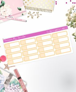 Two-Toned Appointment Labels 085 Quarter Boxes  Planner Stickers, Journal Stickers, Functional Planner Stickers, Stationary Stickers