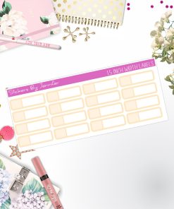 Two-Toned Appointment Labels 086 Quarter Boxes  Planner Stickers, Journal Stickers, Functional Planner Stickers, Stationary Stickers