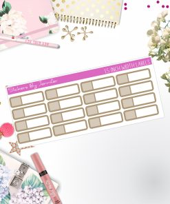 Two-Toned Appointment Labels 088 Quarter Boxes  Planner Stickers, Journal Stickers, Functional Planner Stickers, Stationary Stickers