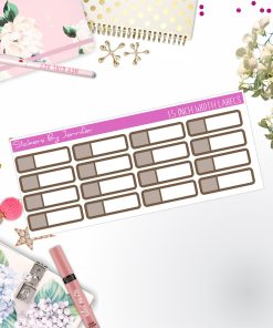 Two-Toned Appointment Labels 089 Quarter Boxes  Planner Stickers, Journal Stickers, Functional Planner Stickers, Stationary Stickers