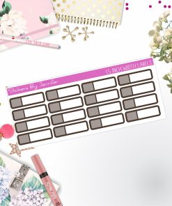 Two-Toned Appointment Labels 090 Quarter Boxes  Planner Stickers, Journal Stickers, Functional Planner Stickers, Stationary Stickers