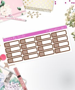 Two-Toned Appointment Labels 091 Quarter Boxes  Planner Stickers, Journal Stickers, Functional Planner Stickers, Stationary Stickers
