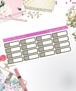 Two-Toned Appointment Labels 095 Quarter Boxes  Planner Stickers, Journal Stickers, Functional Planner Stickers, Stationary Stickers