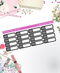 Two-Toned Appointment Labels 100 Quarter Boxes  Planner Stickers, Journal Stickers, Functional Planner Stickers, Stationary Stickers