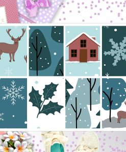 Snow Winter Full Box Big Happy Planner, Erin Condren, Classic Happy Planner