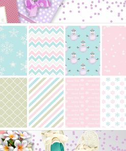 Snowman Winter Full Box Big Happy Planner, Erin Condren, Classic Happy Planner