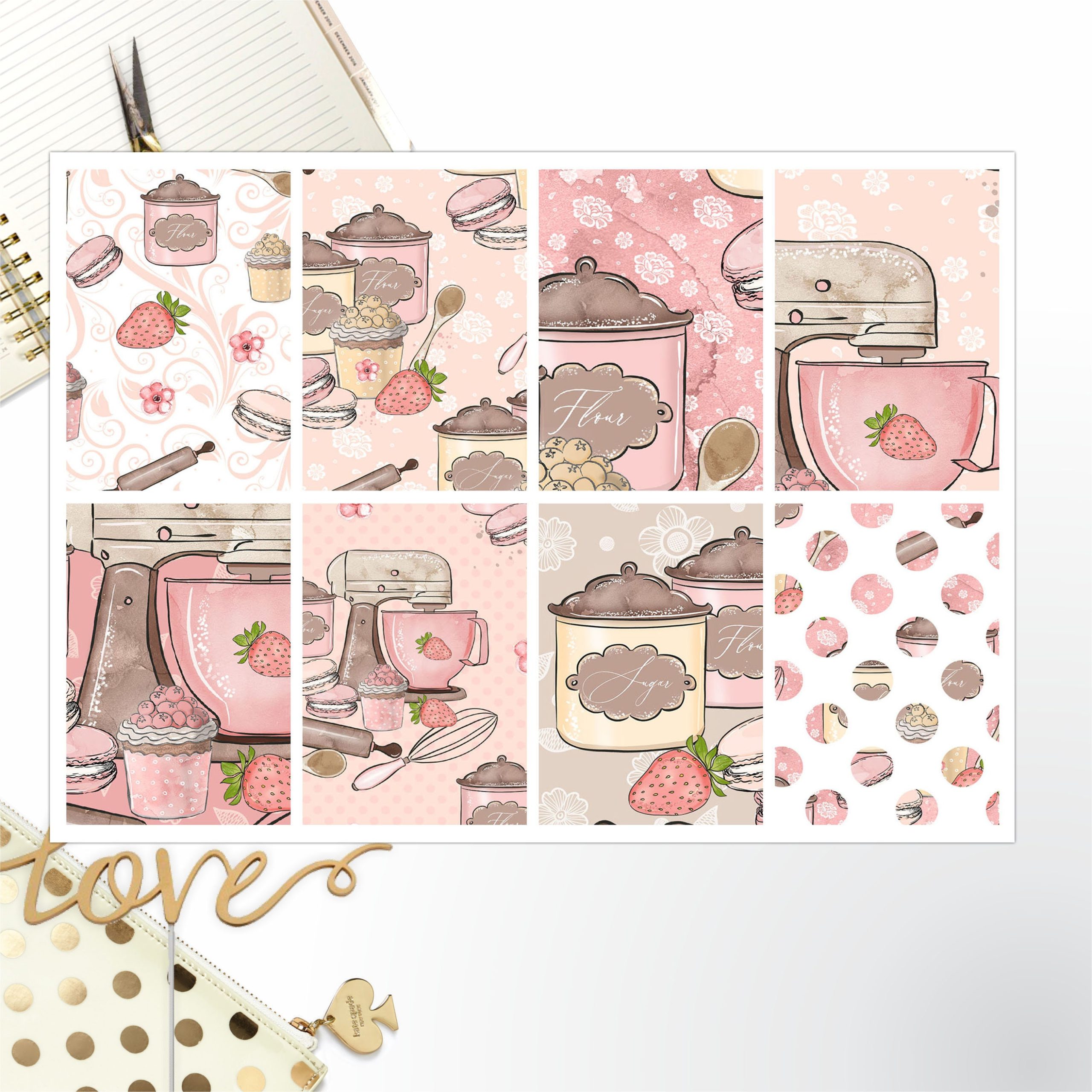 Bakery Full Box Big Happy Planner, Erin Condren, Classic Happy Planner