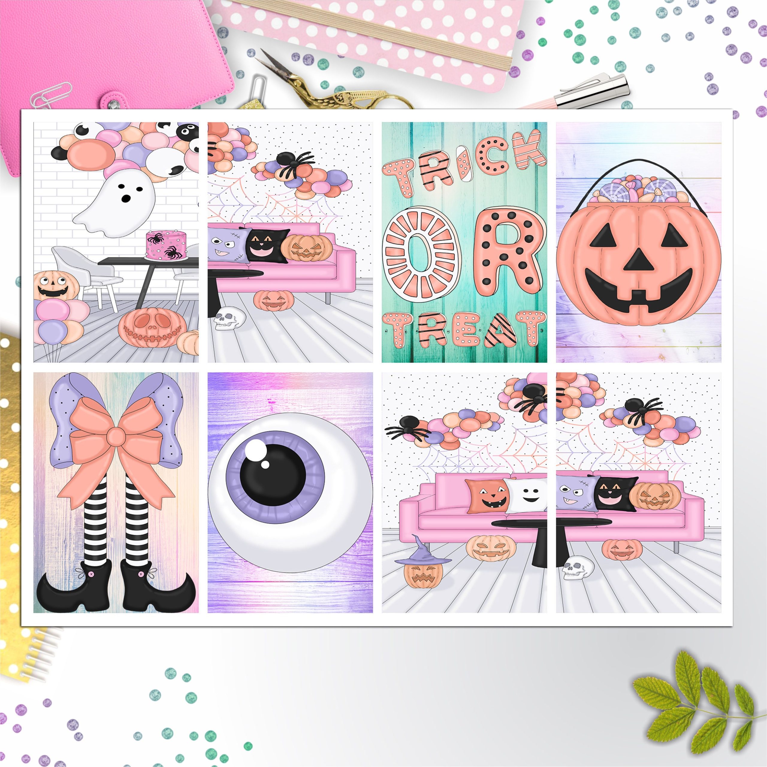 Boo Halloween Full Box Big Happy Planner, Erin Condren, Classic Happy Planner