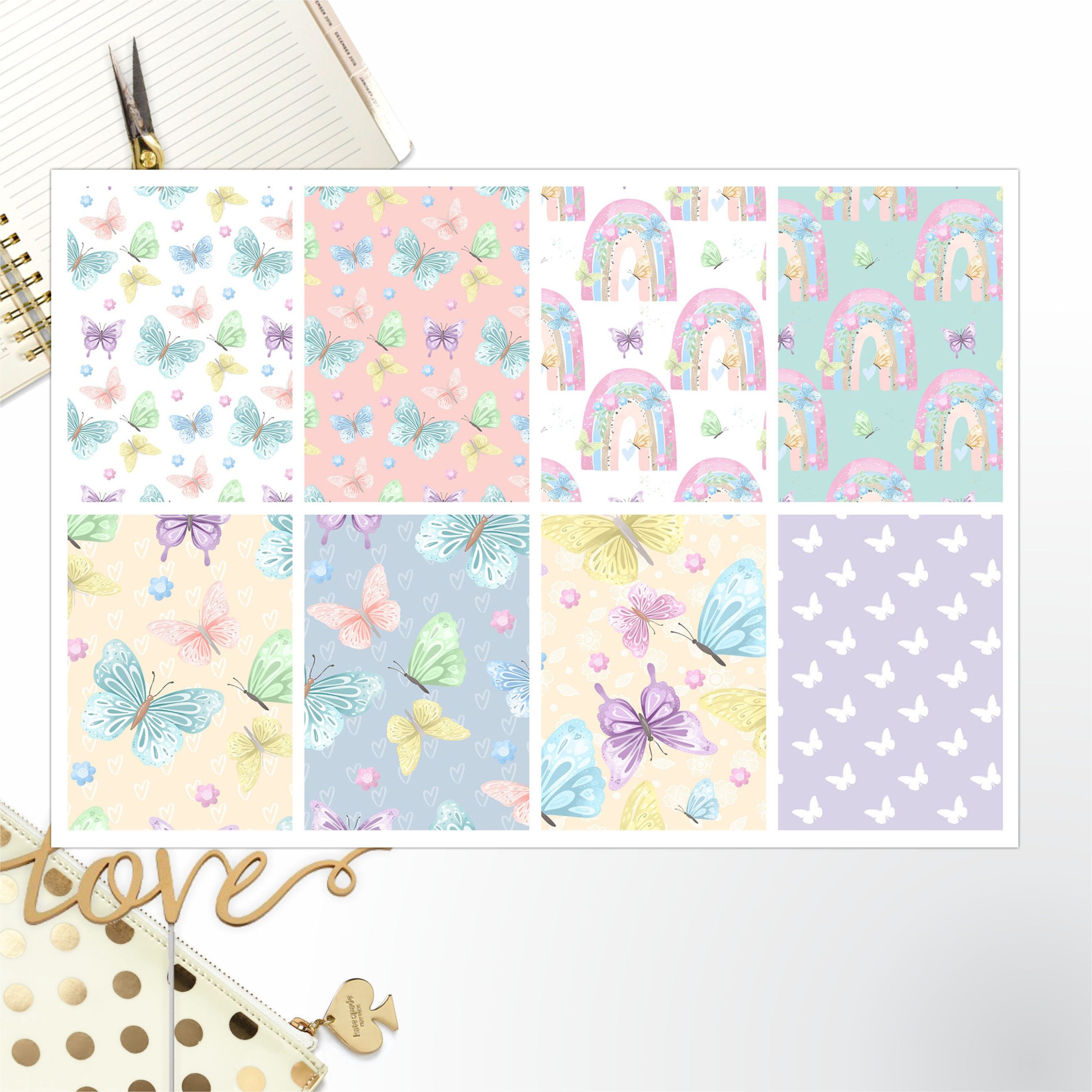 Butterfly Full Box Big Happy Planner, Erin Condren, Classic Happy Planner