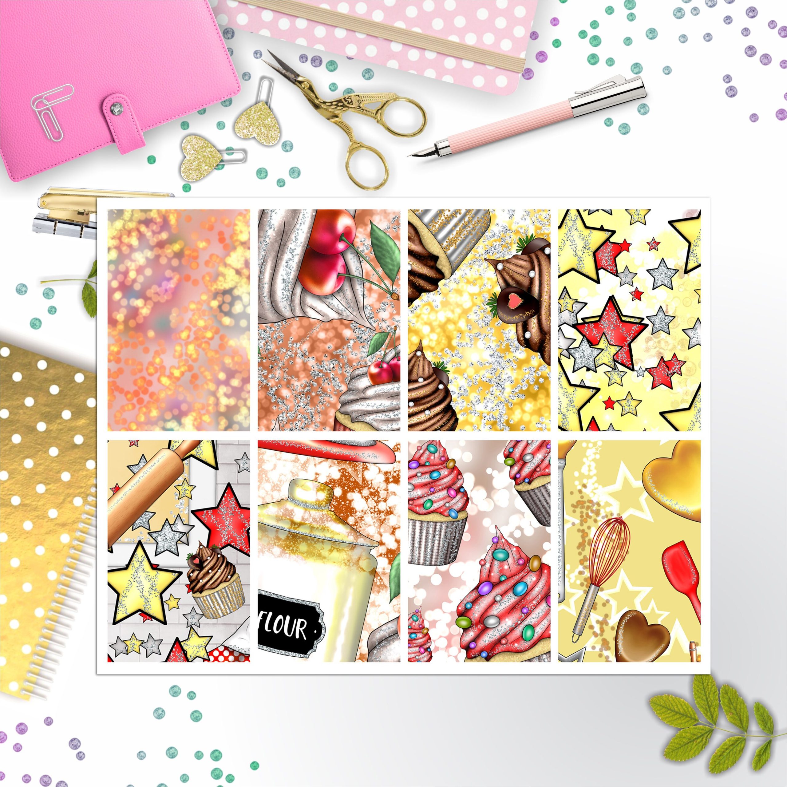 Cupcake Full Box Big Happy Planner, Erin Condren, Classic Happy Planner