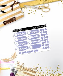 Deco Mini DD494 Planner Stickers, Bullet Journal, Functional Planner Stickers, Stationary Stickers