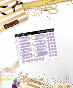 Deco Mini DD497 Planner Stickers, Bullet Journal, Functional Planner Stickers, Stationary Stickers