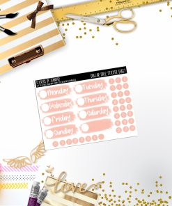Deco Mini DD519 Planner Stickers, Bullet Journal, Functional Planner Stickers, Stationary Stickers