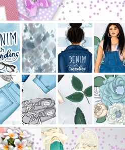 Denim Life Full Box Big Happy Planner, Erin Condren, Classic Happy Planner