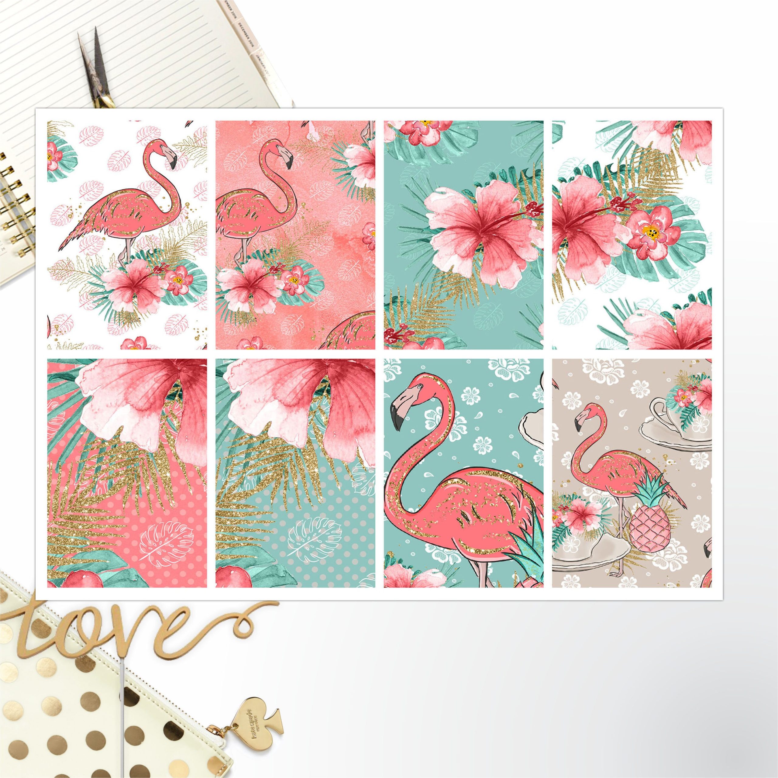 Flamingo Full Box Big Happy Planner, Erin Condren, Classic Happy Planner