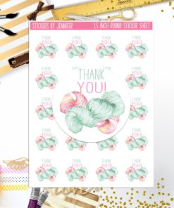 Thank You, Small Business Stickers, Circle Stickers, Stationary Stickers, Functional Planner Stickers, Envelope Stickers