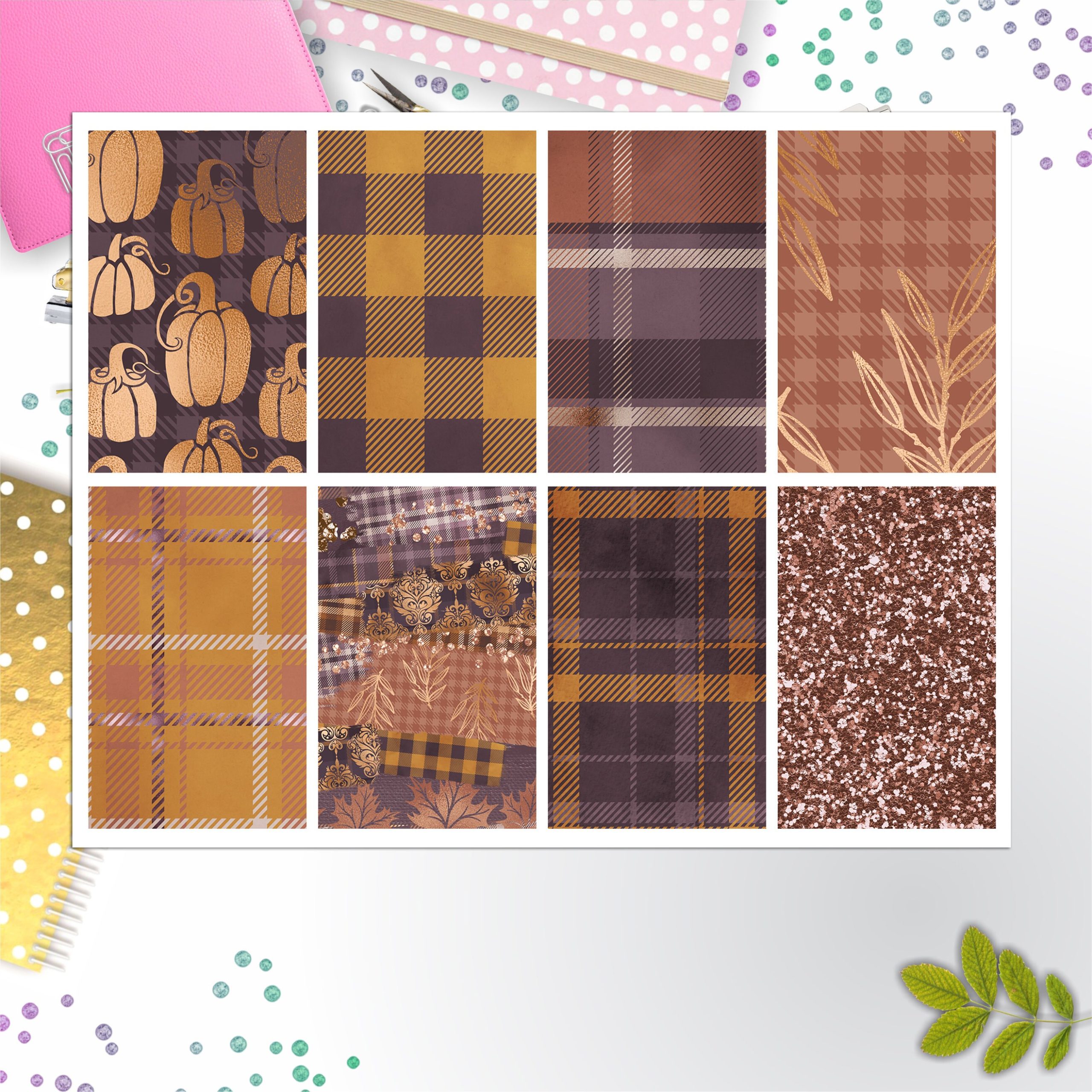 Autumn Colors Full Box Big Happy Planner, Erin Condren, Classic Happy Planner
