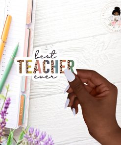 Best Teacher Vinyl Sticker