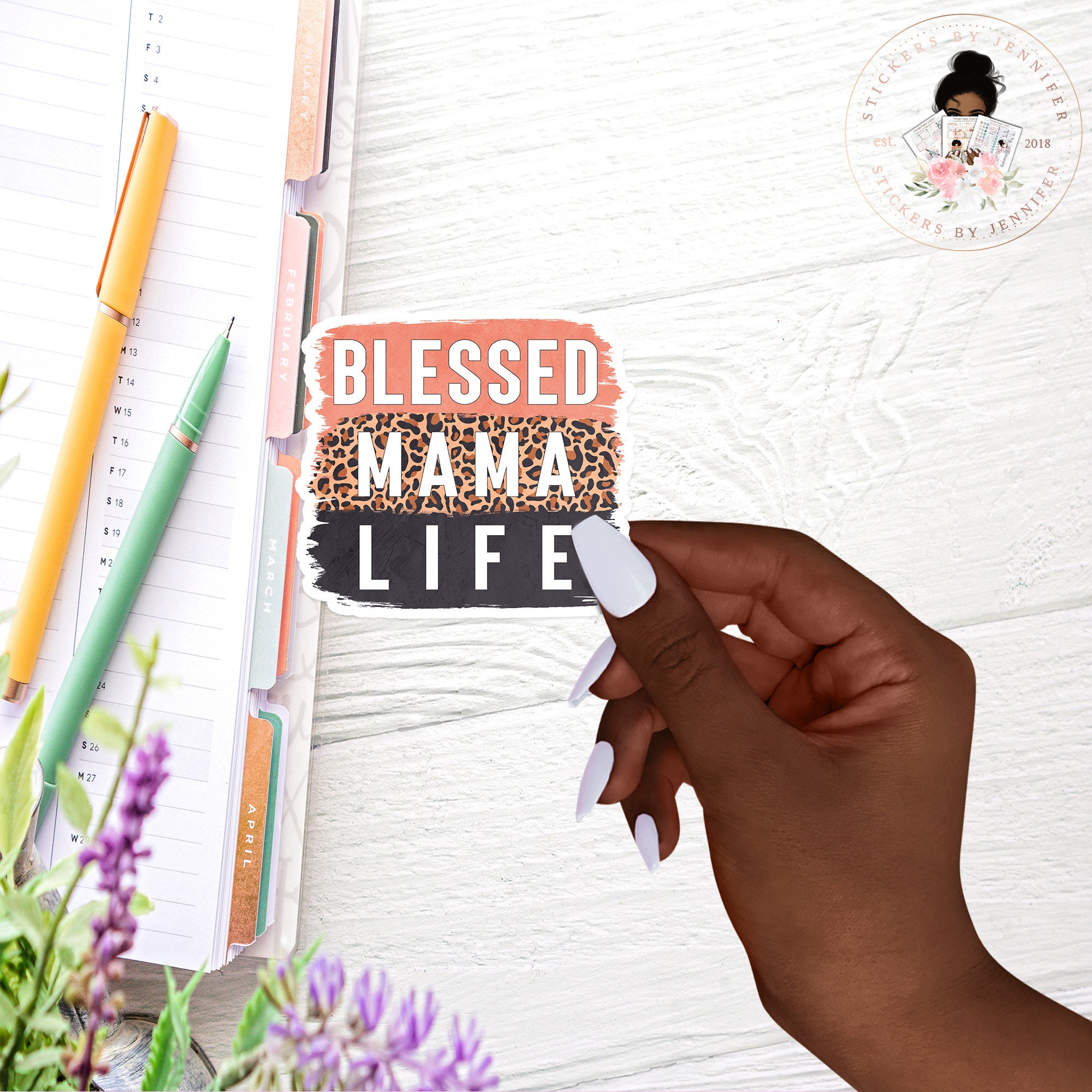 Blessed Mom Vinyl Sticker