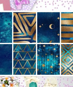 Blue Stars Full Box Big Happy Planner, Erin Condren, Classic Happy Planner