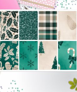 Christmas Green Full Box Big Happy Planner, Erin Condren, Classic Happy Planner