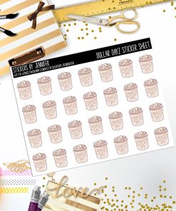 Deco Mini DD624, Planner Stickers, Bullet Journal, Functional Planner Stickers, Stationary Stickers