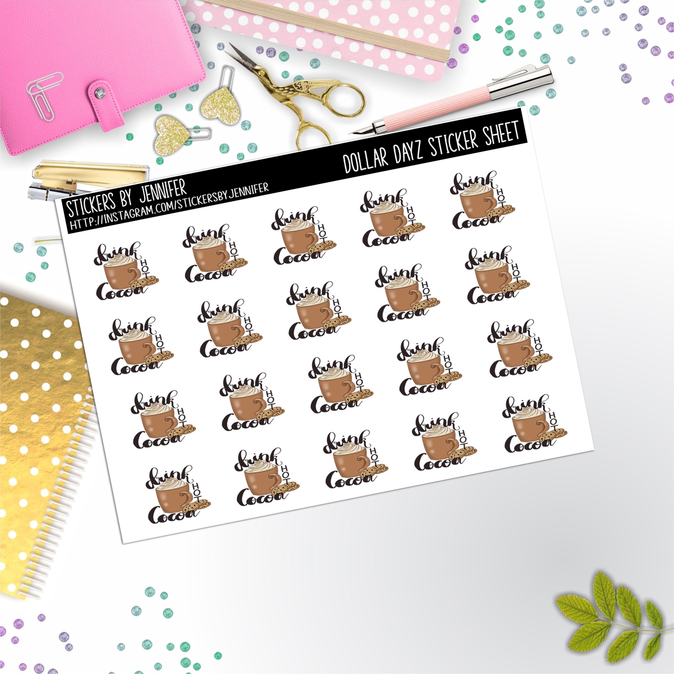 Deco Mini DD631, Planner Stickers, Bullet Journal, Functional Planner Stickers, Stationary Stickers