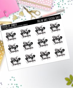 Deco Mini DD635, Planner Stickers, Bullet Journal, Functional Planner Stickers, Stationary Stickers