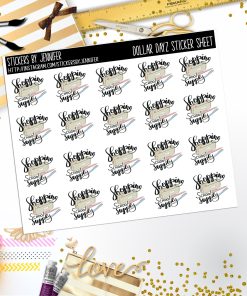 Deco Mini DD643 Planner Stickers, Bullet Journal, Functional Planner Stickers, Stationary Stickers