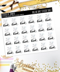 Deco Mini DD649 Planner Stickers, Bullet Journal, Functional Planner Stickers, Stationary Stickers