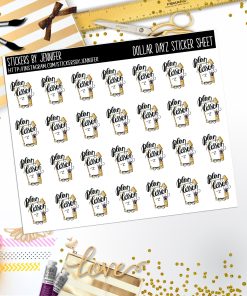 Deco Mini DD656 Planner Stickers, Bullet Journal, Functional Planner Stickers, Stationary Stickers