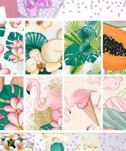 Flamingo Summer Full Box Big Happy Planner, Erin Condren, Classic Happy Planner