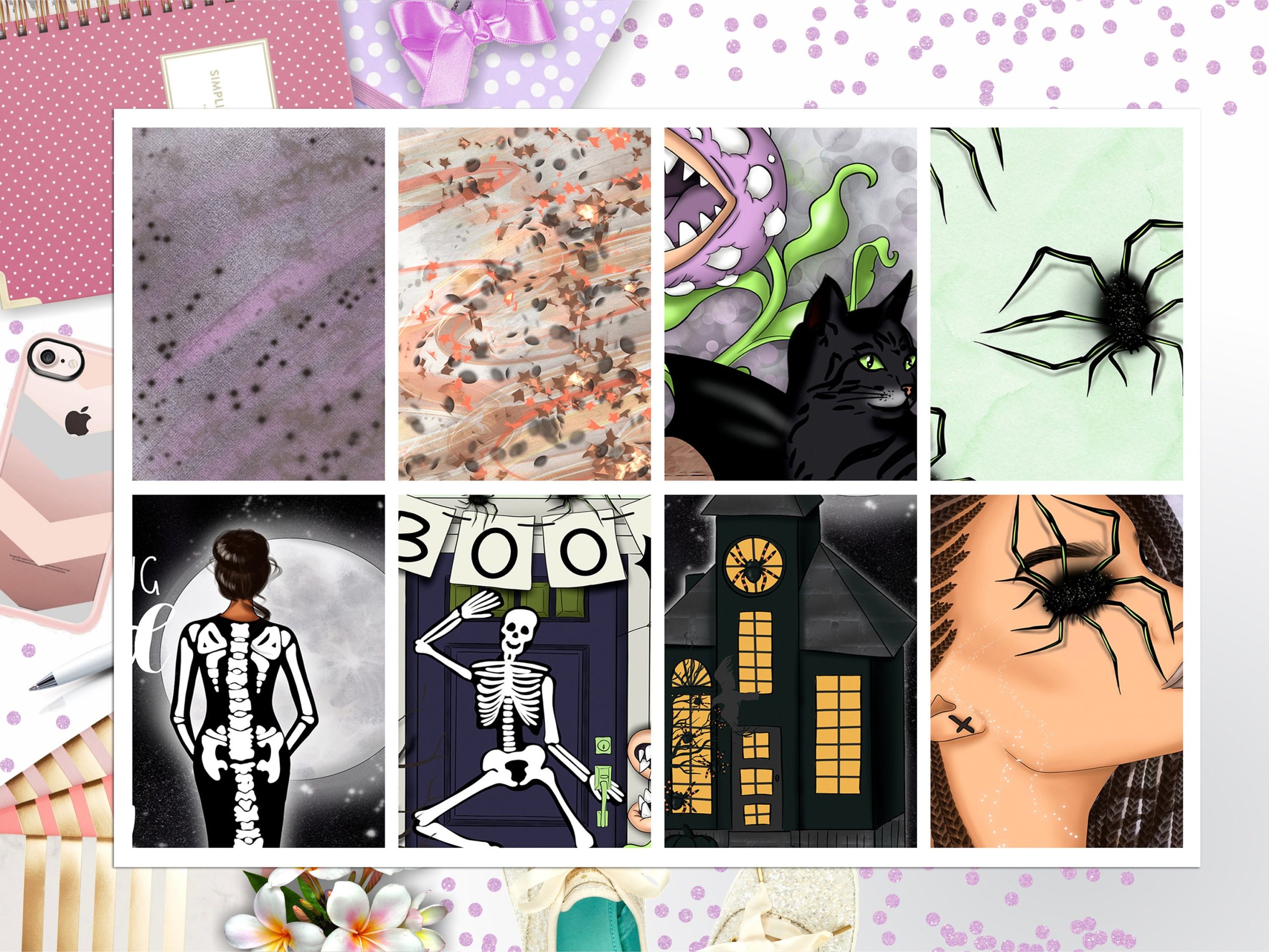 Halloween Full Box Big Happy Planner, Erin Condren, Classic Happy Planner