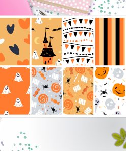 Halloween Pattern Full Box Big Happy Planner, Erin Condren, Classic Happy Planner