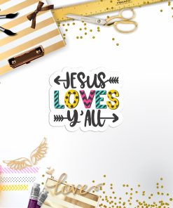 Jesus Loves Vinyl Sticker