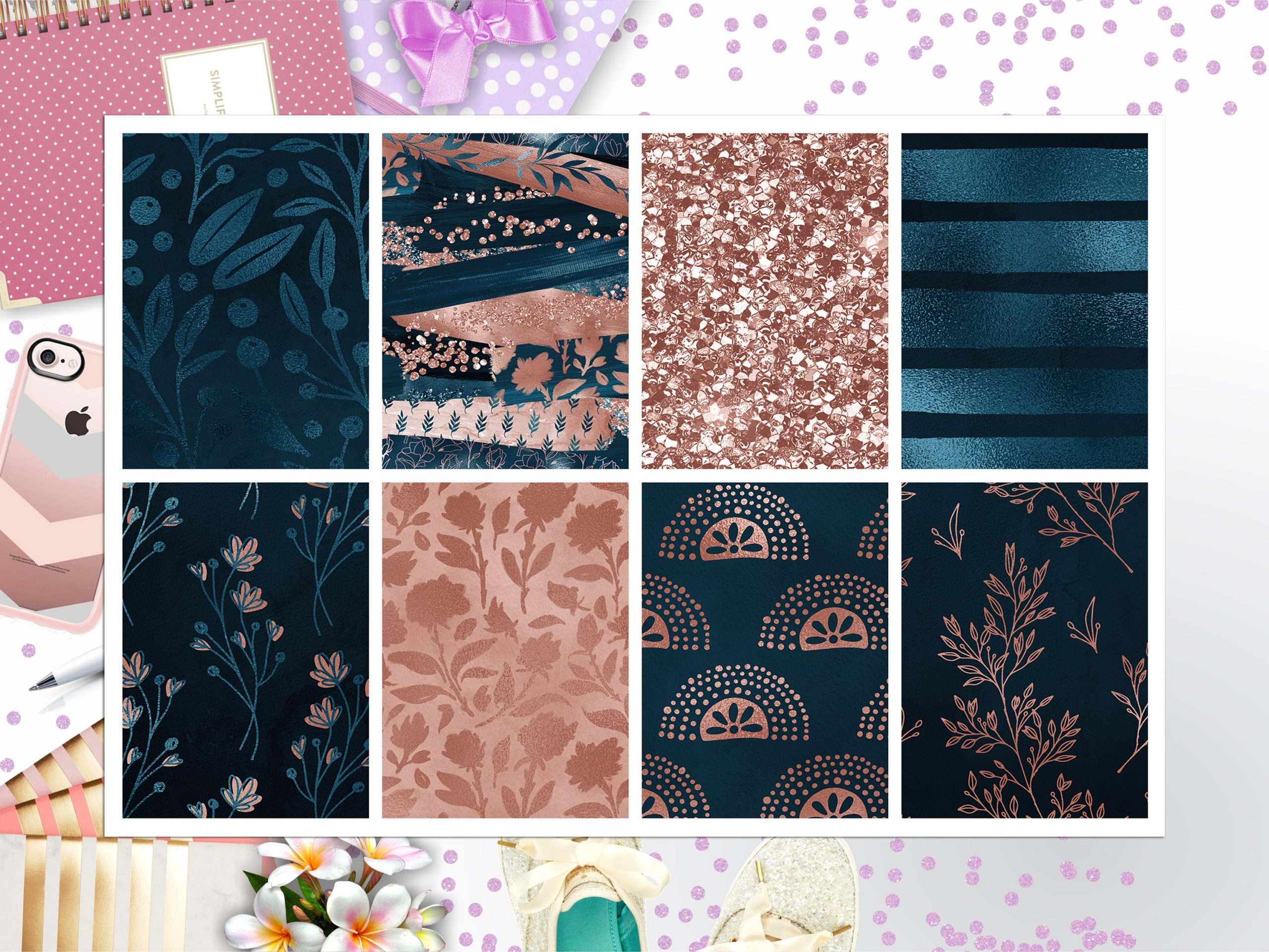 Modern Spring Full Box Big Happy Planner, Erin Condren, Classic Happy Planner