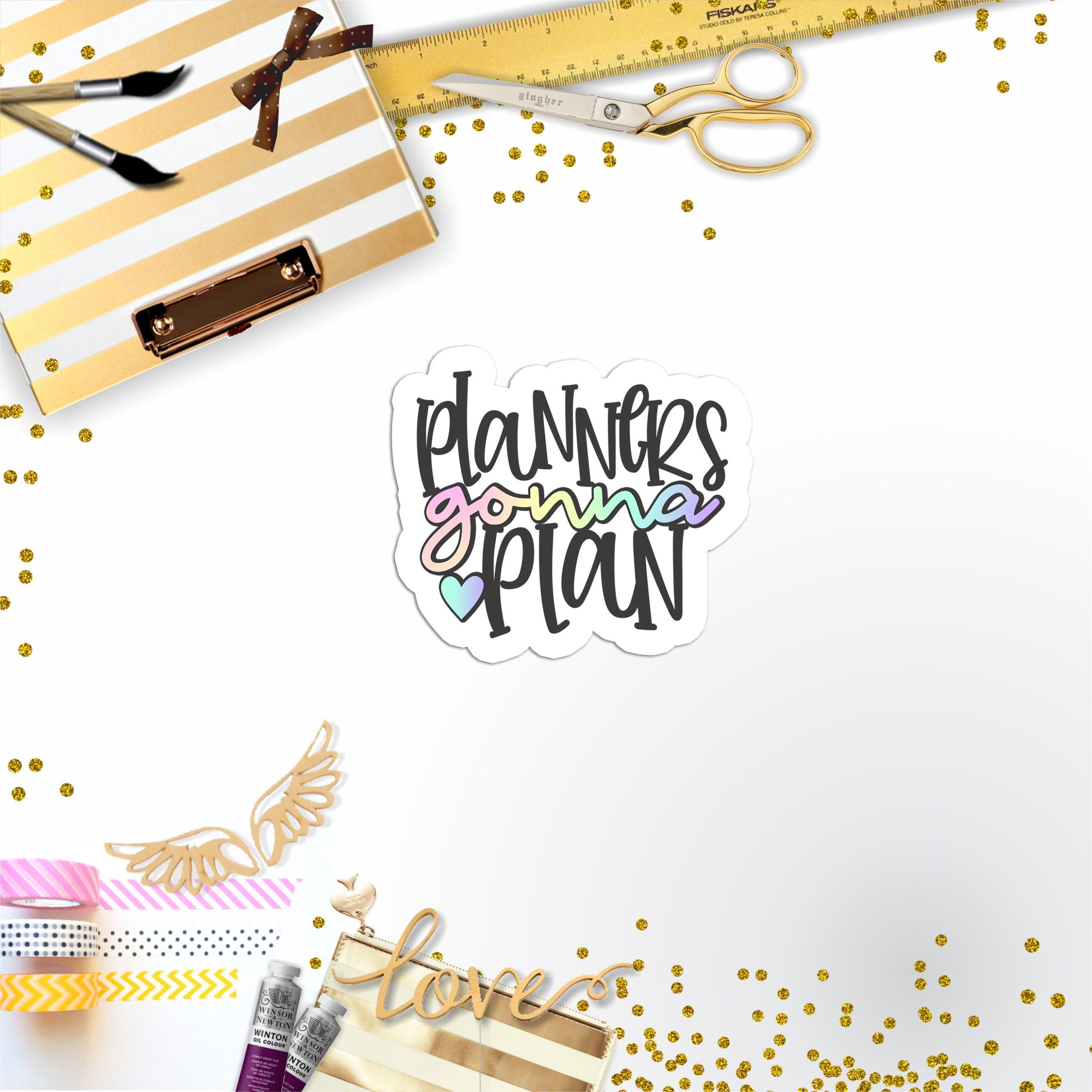 Planners Gonna Plan Vinyl Sticker