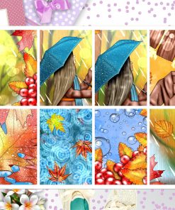 Rainy Day Full Box Big Happy Planner, Erin Condren, Classic Happy Planner