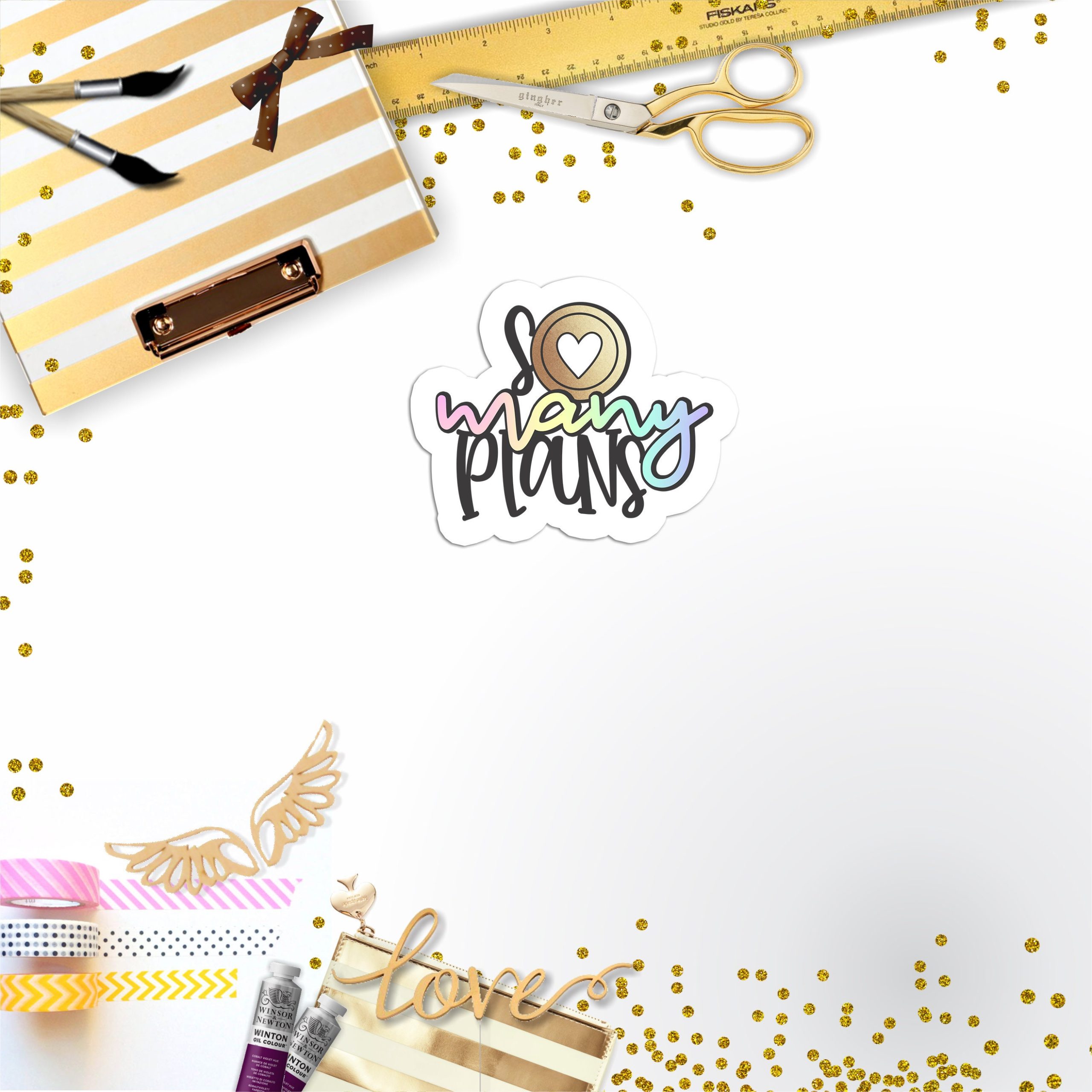 So Many Plans Vinyl Sticker