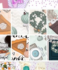 Thanksgiving Full Box Big Happy Planner, Erin Condren, Classic Happy Planner