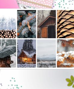 Winter Cabin Full Box Big Happy Planner, Erin Condren, Classic Happy Planner