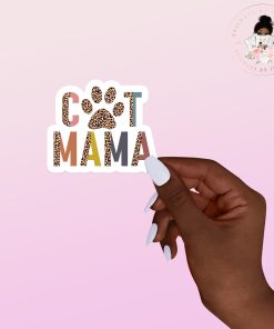 Cat Mom Vinyl Sticker