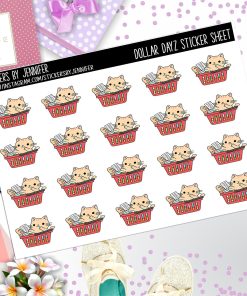 Deco Mini DD664 Planner Stickers, Bullet Journal, Functional Planner Stickers, Stationary Stickers
