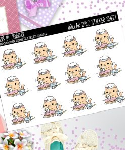 Deco Mini DD666 Planner Stickers, Bullet Journal, Functional Planner Stickers, Stationary Stickers