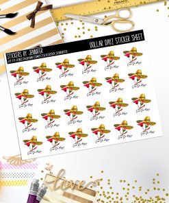 Deco Mini DD671 Planner Stickers, Bullet Journal, Functional Planner Stickers, Stationary Stickers