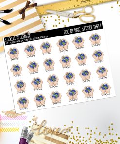 Deco Mini DD673 Planner Stickers, Bullet Journal, Functional Planner Stickers, Stationary Stickers
